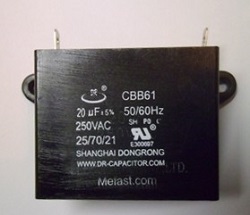 Generator Capacitor CBB61
                20uF 250VAC , generator parts