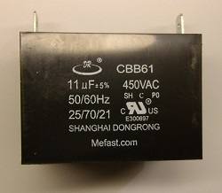 Generator capacitor
                  CBB61 11uF 450VAC, generator parts