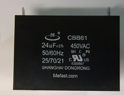 CBB61 24uF 450VAC , Generator Capacitors and
                  generator parts