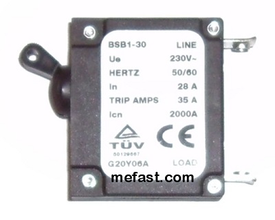 Generator Circuit Breaker 28Amp Generator
                Circuit Breaker BSB1-30 Series 28a 35A trip